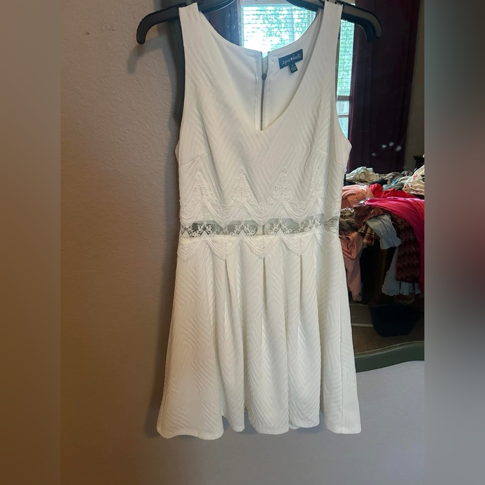 White dress great for bridal shower!